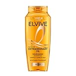 L'Oréal Paris Shampoo For Dry Dehydrated Hair, Elvive Extraordinary Oil Nourishing Formula With Marula And Camellia Oils, Up To 90% Instant Nourishment And Radiant Shine For 8 Weeks, 700ml