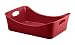 Rachael Ray Stoneware 9-Inch by 13-Inch Rectangular Lasagna Lover Pan, Red