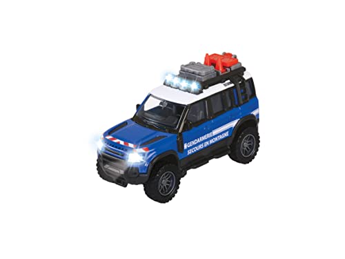 Majorette - Grand Series - Land Rover Police - 13cm (Echelle 1/43ème) - Sons et Lumières - Dès 3 Ans - 213712000002