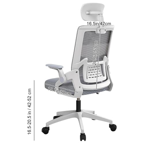 Adjustable Gaming Chair with Headrest & Lumbar Support - Ergonomic Desk Chair for Home, Dorm, Office - Flip-Up Armrests - Perfect for Gaming & Studying - Image 2
