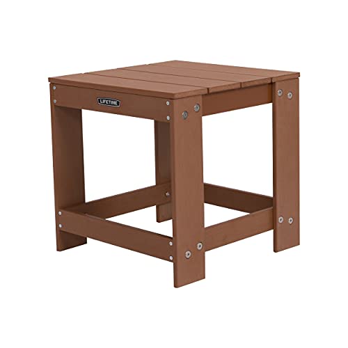 Image of LIFETIME Adirondack Table | Elegant & Compact Side Table for Bedroom & Patio Use | Durable Indoor & Outdoor Accent Table | Weather-Resistant Stylish Design | Easy Assembly & Lightweight