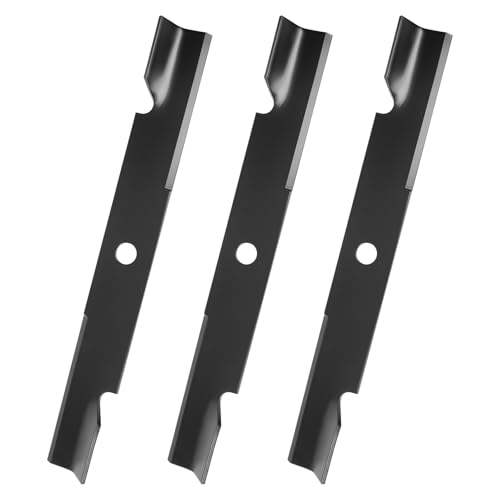 Fourtry 103-6403 103-6403-S Hi Lift Mower Blade Compatibles with Ex mark 60 Deck 103-6383 103-6383-S High Lift Heavy Duty Blade Compatibles with Laser HP Laser Z Laser Z E Laser Z S 3 Pack