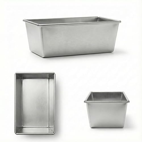 EUROTINS Bread Loaf Pan Baking Tin Professional Bakeware - 15 cm x 11 cm - 7 cm deep (1LB)