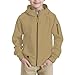 Boys Athletic Youth Sweatshirt Sport Hoodie Kids Khaki Zipper Hoodie Casual Full Zip Up Hoodies for Teen Boys Long Sleeve Fall Fashion Hoodies Size 9-10 Hooded Sweatshirt Sweatshirts