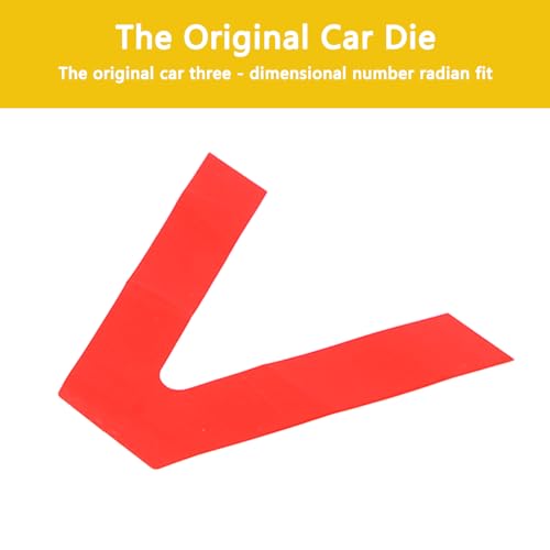 Image of Car Trunk Door Inverted Letter A Sticker Compatible with Ineos Grenadier 2020-2024 Trunk Door Decorative Stickers Tailgate Side V-Shaped Stickers Accessories (Red)