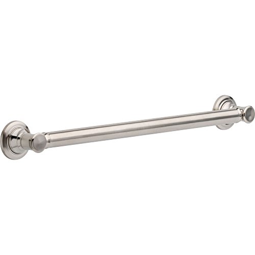DELTA FAUCET 41624-SS Traditional Grab Bar with Concealed Mounting, 24-Inch, Stainless