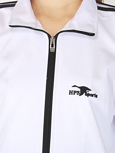 Image of HPS SPORTS Track Tops for Women's or Girl's Polyester Regular Fit Solid Track Jacket with Zippers and Pocket Stylish, Trending and Gym wear Specially Designed for Athletic Body