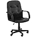 Price comparison product image MIADOMODO® Office Chair with Armrests - Height-Adjustable, Mid Back Support, Faux Leather, Black - Swivel, Executive, Gaming, Conference, Computer Desk Chair, Workstation Furniture