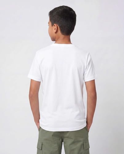 Image of 5 Pack Boys' Cotton T Shirts Crew Neck Plain Short Sleeve Tops Kids Teens | Available In Sizes 4-18,Tees, Youth, Athletic, Plain, School, Summer, Play, Sport, Casual, Soft, Breathable, Comfy, Multipack