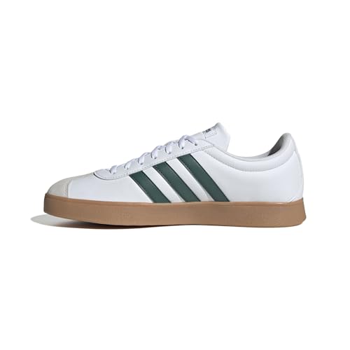 adidas VL Court Base Shoes, Zapatos Hombre, FTWR White/Collegiate Green/Grey One, 43 1/3 EU