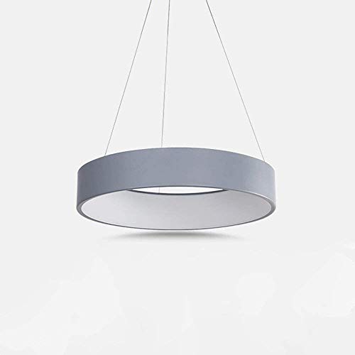 Suspension LED D60cm blanche pour illuminer votre table de salle à manger