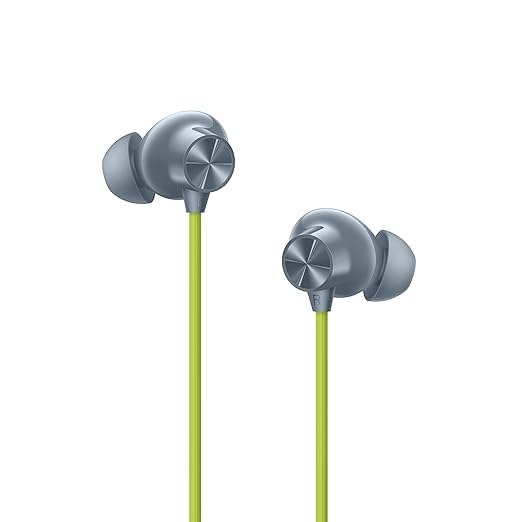 Image of Bluetooth Wireless in Ear Earphones Compatiblewith OnePlu Bullets Z2 Mic, Bombastic Bass - 12.4 Mm Drivers, 10 Mins Charge - 20 Hrs Music, 30Hrs Battery Life (Jazz Green)
