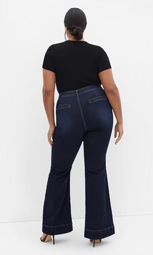 City Chic Women's Plus Size West End Dark Denim Jean3