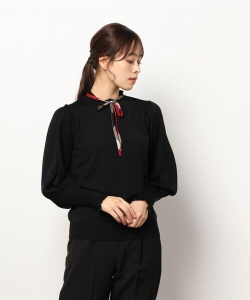 BLUE LABEL CRESTBRIDGE」 長袖ニット 38 ホワイト レディース