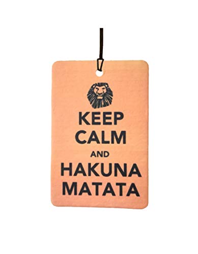 Ambientador de carro Keep Calm and Hakuna Matata