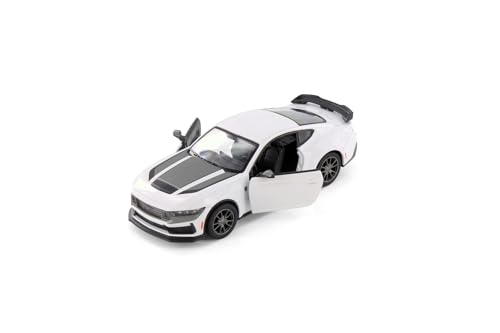 Modelo Mustang Dark Horse 2024 Blanco 1:38 miniatura 2