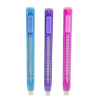 Pack De 4 Portagomas Con Freno Automático – 8 Gomas De Repuesto – SDI (Surtido De Colores)