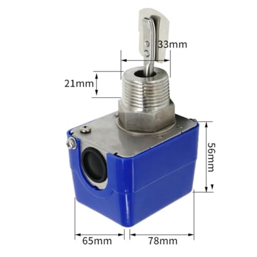 Interruptor de flujo de acero inoxidable de 1 pulgada y sensor de válvula de control para líquidos 7