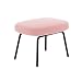 AYHa Wechselschuhe Hocker Iron Art Dressing Hocker Gepolsterter Sitzhocker im nordischen Stil Sofa Fußschemel Make-up Hocker Kreativer Wechsel Schuhschuh Bank (Pink) Osmanischer gepolsterter Hocker