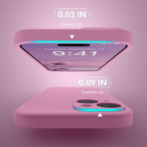 Image of Magnetic for iPhone 13 Case, Compatible with MagSafe, [Full Camera Protection][Screen Protector] Silicone Shockproof Protective Phone Case for iPhone 13 6.1 inch, Blackcurrant