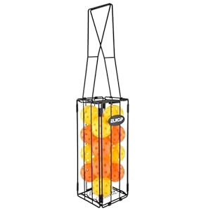 Portable Pickleball & Tennis Ball Collector – Pickleball Retriever Basket Carrier Gatherer Picker Hopper Container for Picking and Storage Training Tool for Ball
