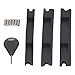 Bnineteenteam Future Fin Box Converter Adapter, 3pcs Lightweight Portable Professional Plastic Surfboard Fin Plug Conversion Kit with Fin Key Screws