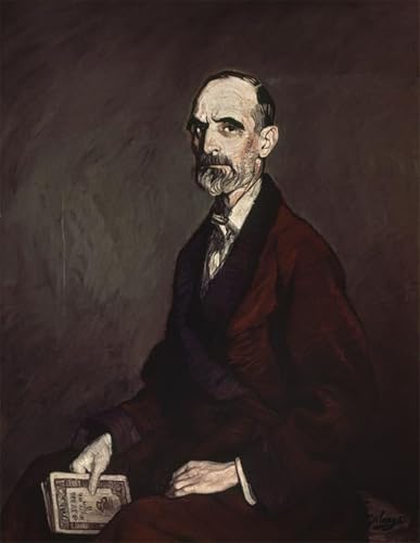 Pintura mural de Francisco Cambó por Ignacio Zuloaga póster decorativo para pared 60x90cm
