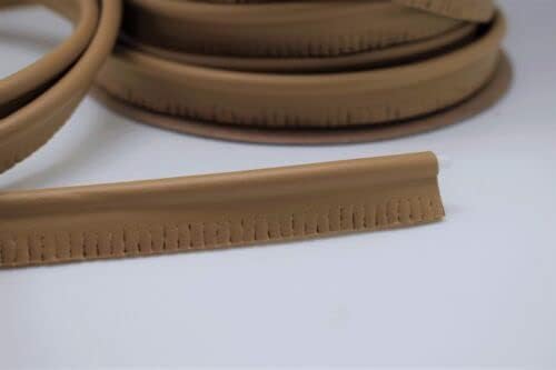 Dark Tan Welt Cord Vinyl Piping Marine Outdoor Edge Trim Fabric (25 Yards) Fabric