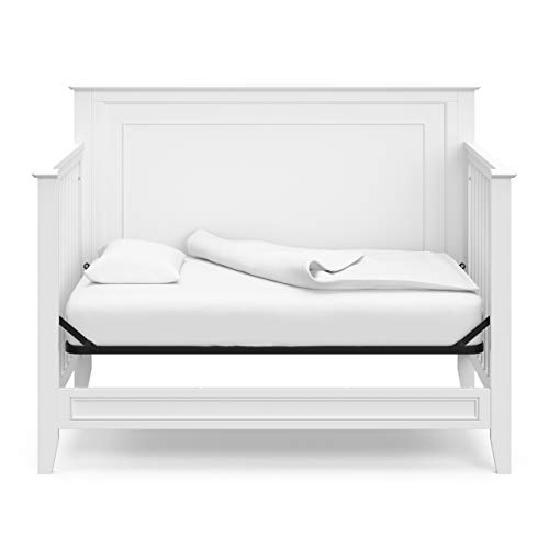 Storkcraft 04523-201 Solstice 5-In-1 Convertible Crib (White) – Greenguard Gold Certified, Converts To Toddler Bed And Full-Size Bed thumb #11