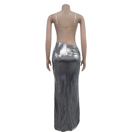 Image of Figdaw High Slit Sexy Evening Gowns Long Prom Dress for Women Formal Elegant