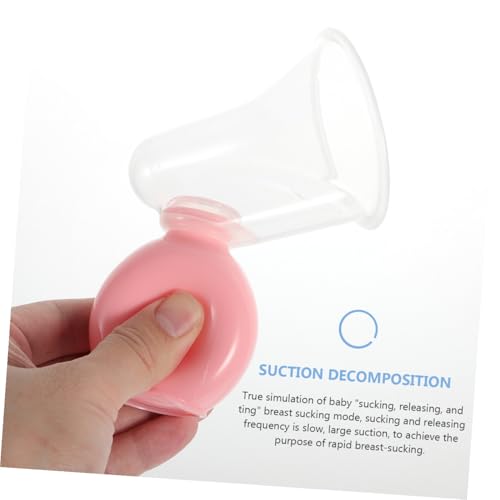 Extractor de leche manual 2 piezas rosa y azul miniatura 4