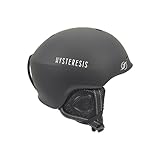 HYSTERESIS Casco H-Shock. Casco de esquí y Snowboard | Color del Casco: Negro | Talla: M | Medida Cabeza: 55-58 cm | Interior de Tejido hipoalergénico, Desmontable y Lavable.
