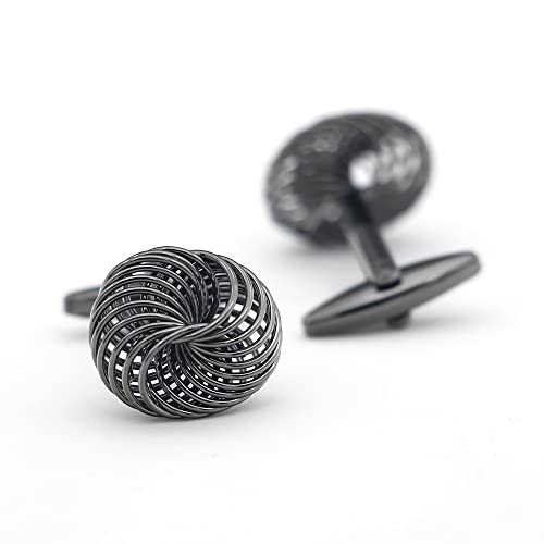 Image of S&W Wedding Cufflinks for Men Cuffs with Gift Box Business for Tuxedo Shirt
