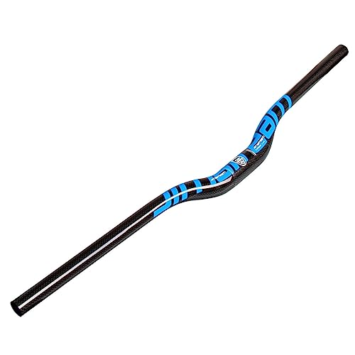 Guidon VTT carbone 31.8 mm bleu 760mm riser pour un contrôle absolu