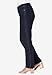 Roaman's Women's Plus Size 24/7 Stretch Straight Leg Jean - 28 W, Dark Wash