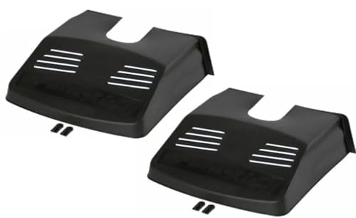 My Garden Essentials® 2 x Drain Cover, Black Plastic Grid Pipe Cover Ventilated, Prevents Blockages To Drains