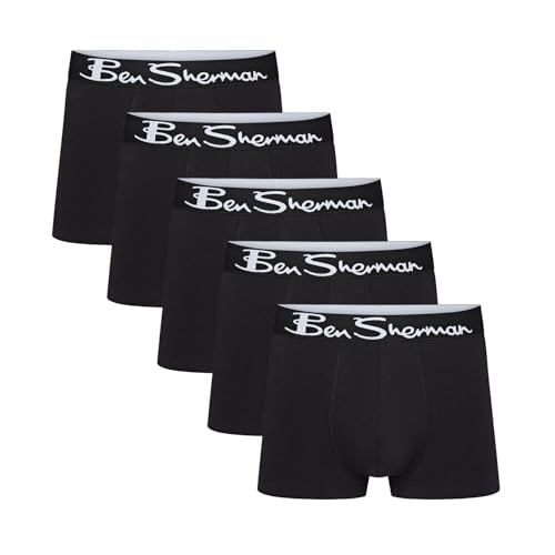 Ben Sherman Mens Poderick 5 Pack Boxer Shorts Trunks
