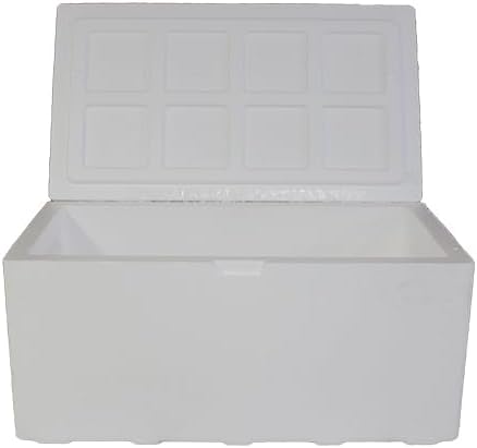 Air Sea Containers | Large Insulated Styrofoam Cooler | 90-Quart Extra Large | Lightweight | Styrofoam Cooler for Shipping | for Frozen Food