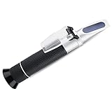 Salinity Refractometer, Handheld 0 to Salinity Refractometer Salinometer Portable Sea Water Salt Concentration Tester Meterwith Automatic Temperature Compensation