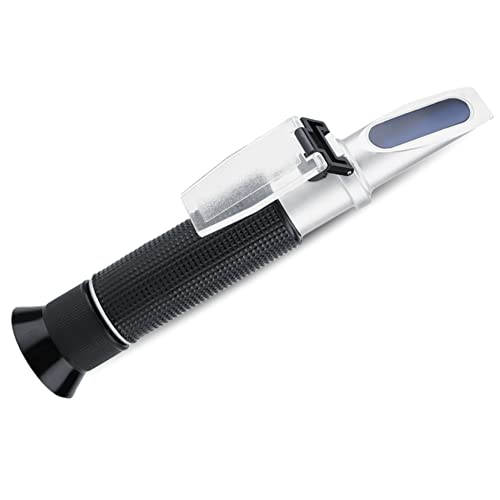 Salinity Refractometer, Handheld 0 to Salinity Refractometer Salinometer Portable Sea Water Salt Concentration Tester Meterwith Automatic Temperature Compensation