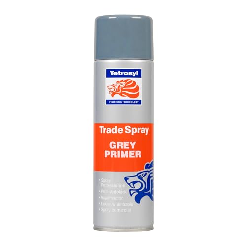 Tetrosyl Trade Spray Paint Primer, Grey, 500 ml