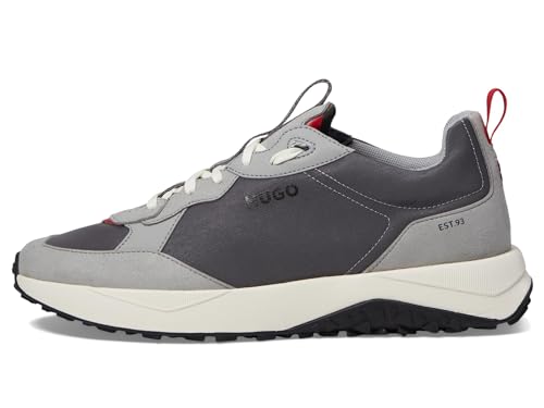 Image of HUGO Mens Running Style Mix Material Sneakers