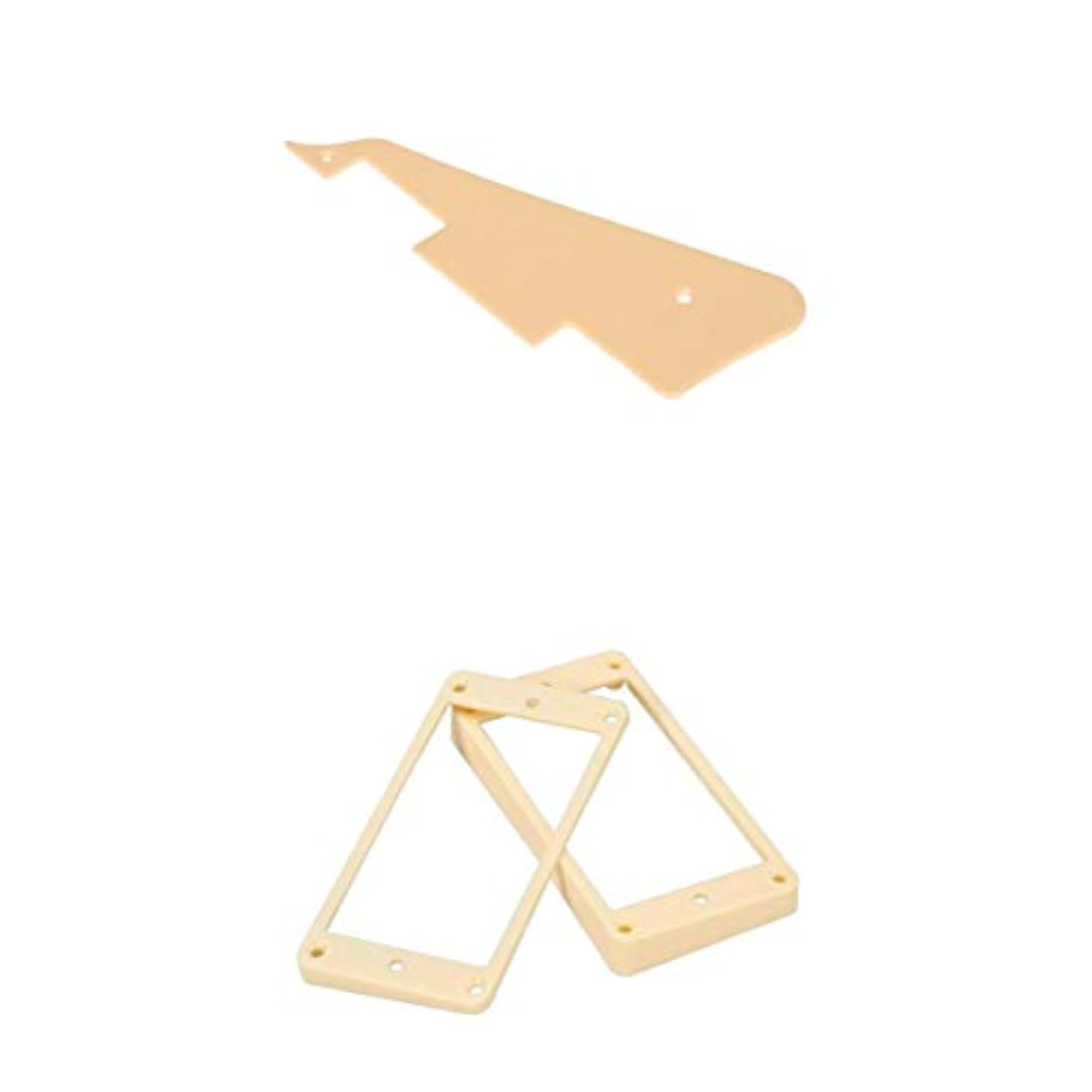 Curved Pickup Mounting Rings & Pickguard for LP Electric Guitar