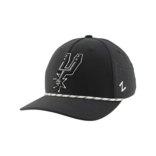 San Antonio Spurs NBA Officially Licensed Rope Hat Snapback Performance Black