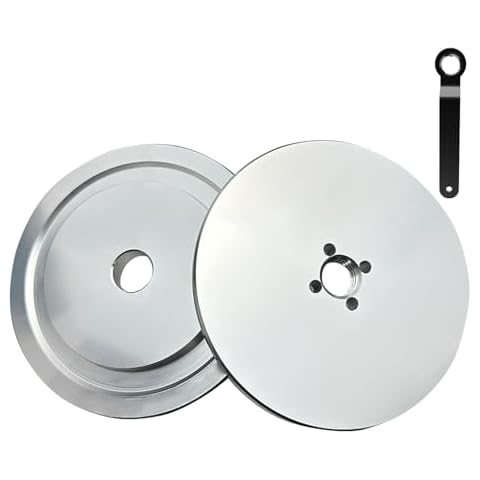 Neeki Aluminum Insertable Self-Clamping Safety Flange for Airway Buffing & Polishing Wheels with 5/8" Arbor Hole, Fits Airway Buffs with 3" Center Plates ，No Need to Removing Center Plates Cover