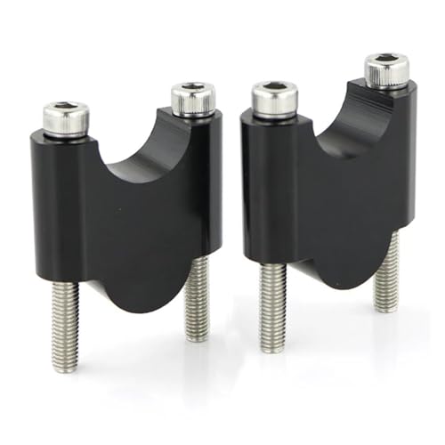Pince rehausseurs de guidon 40mm noir anodisé haute résistance pour moto