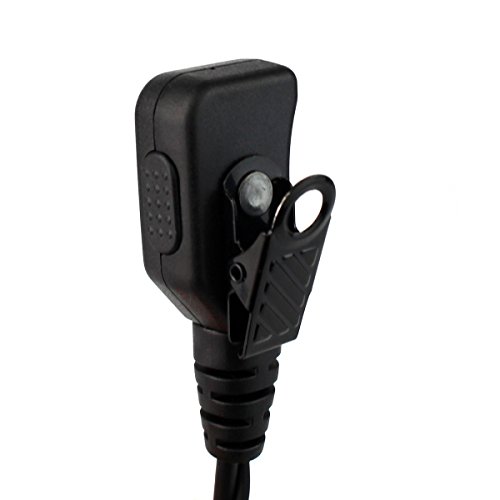 Retevis Volume Adjustable Earhook Walkie Talkie Earpiece With Mic, Compatible With Motorola Cp185 Cp200 Cp200D Gp300 Gp2000 Mag One A8 Walkie-Talkie, Sofe G Shape Two Way Radio Earpiece 2 Pin(1 Pack) #TOP3