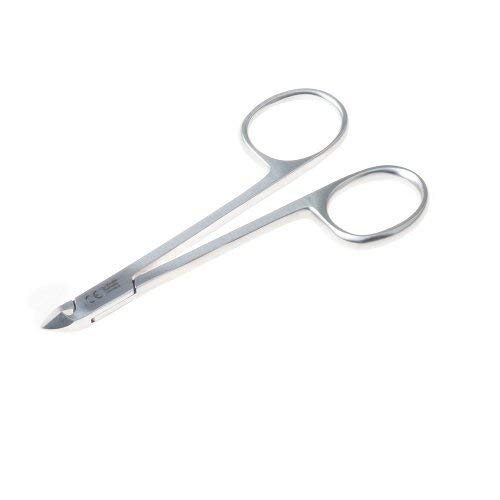 Herder Solingen - Ojo fórceps Pinzas para cutícula con unas tijeras manejan 10 cm de acero inoxidable endurecido acero