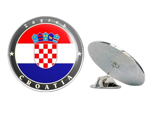 Zagreb Croatia Round Metal 0.75