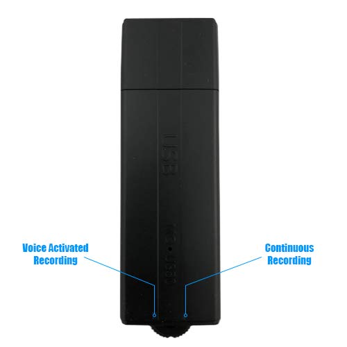 Recording mode indicators on the Micro Voice Recorder